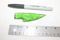 5 Small Glass ornamental knife blades   #307    Ornamental replica primitive tool...
