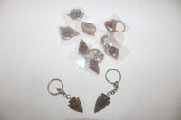 10 Stone Arrowhead  keychains  608  Gemstones Wholesale lot
