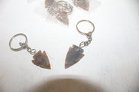 10 Stone Arrowhead  keychains  608  Gemstones Wholesale lot