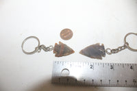 10 Stone Arrowhead  keychains  608  Gemstones Wholesale lot