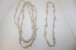 5 Leather barbed wire necklaces pearl colored    B501  bracelet hat band