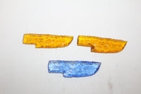 3 Small Glass Ornamental Knife Blades   #404     Ornamental replica primitive tool...